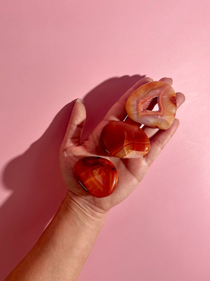 Carnelian Irregular Flat Palm