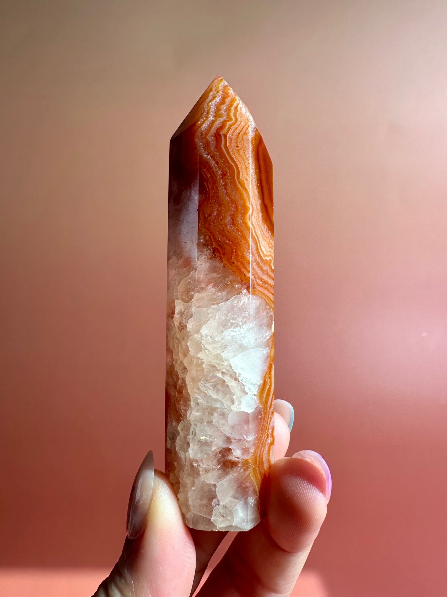 Carnelian Tower Option C | Vitality, Courage & Creative Energy Crystal