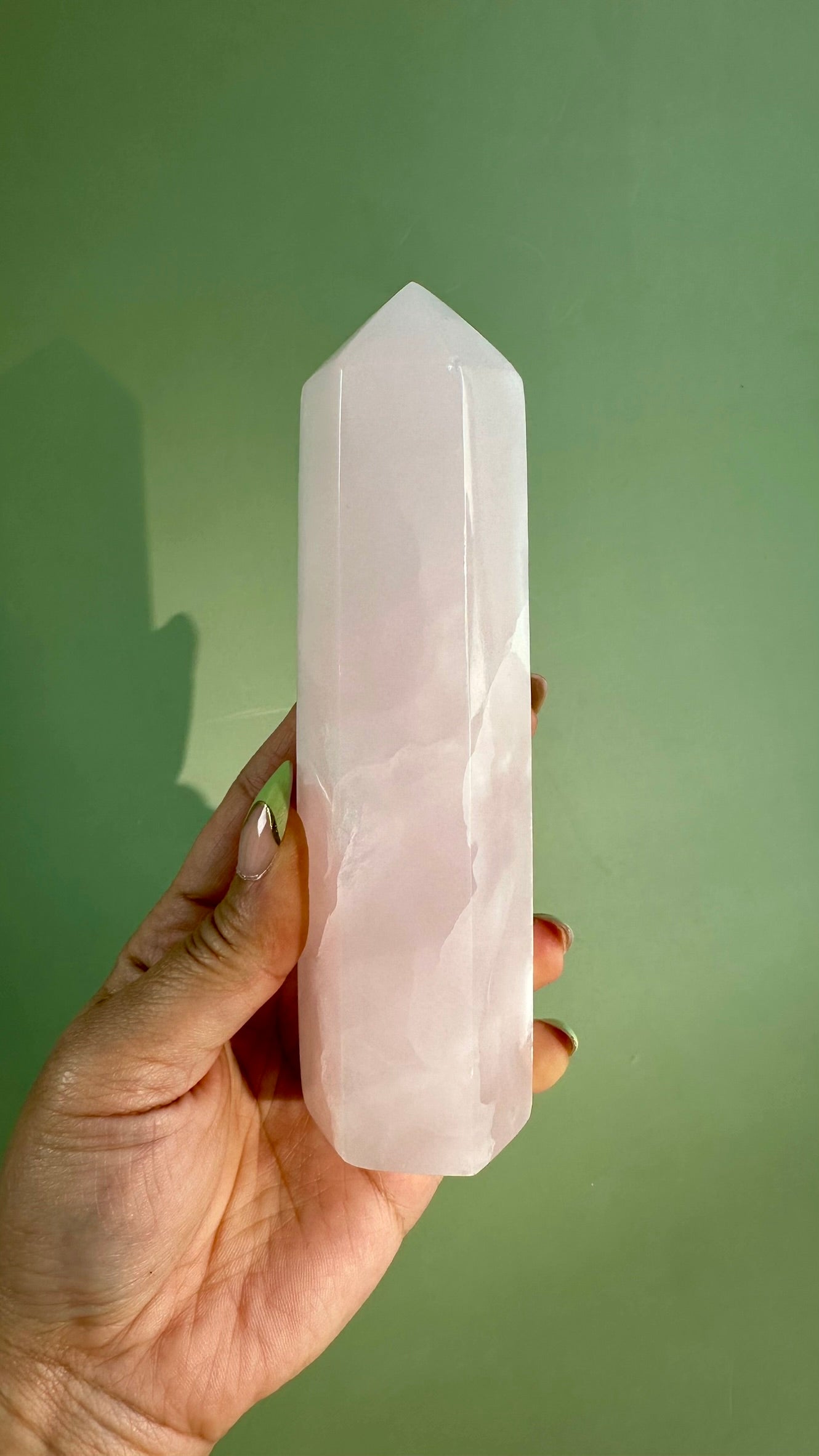 Pink Calcite UV Reactive Tower – Option C