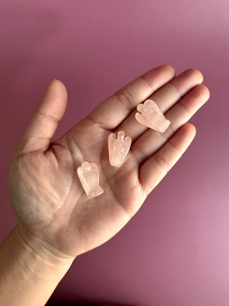Mini Rose Quartz Angel