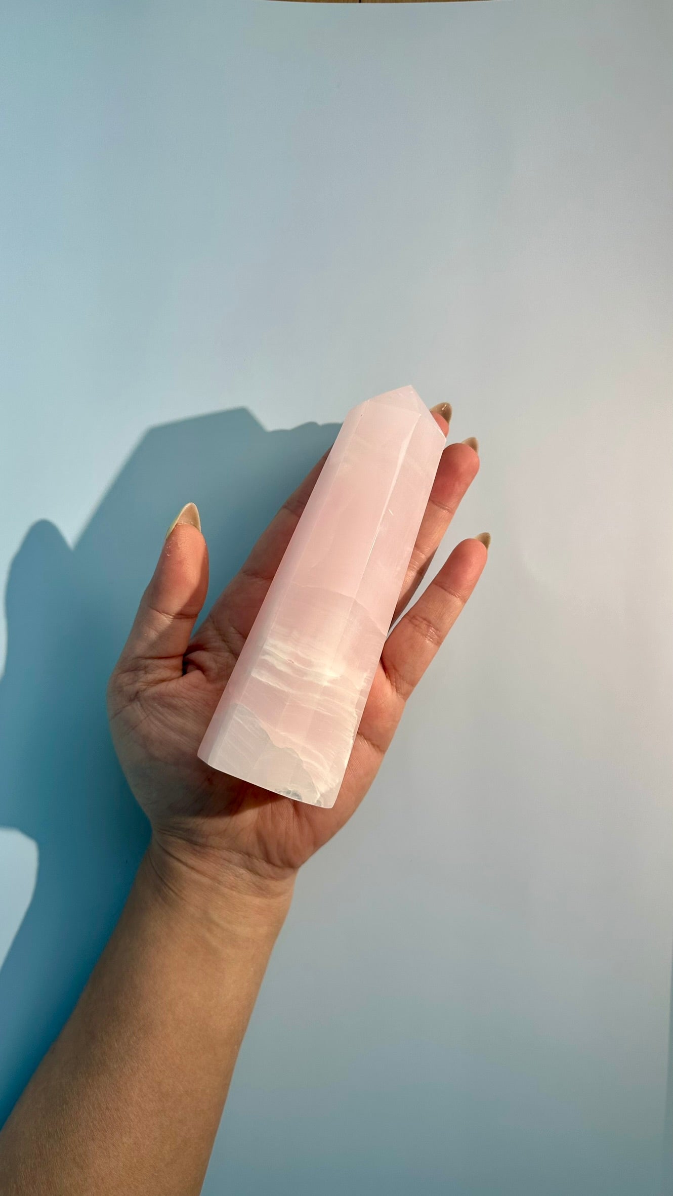 Pink Calcite UV Reactive Tower – Option B