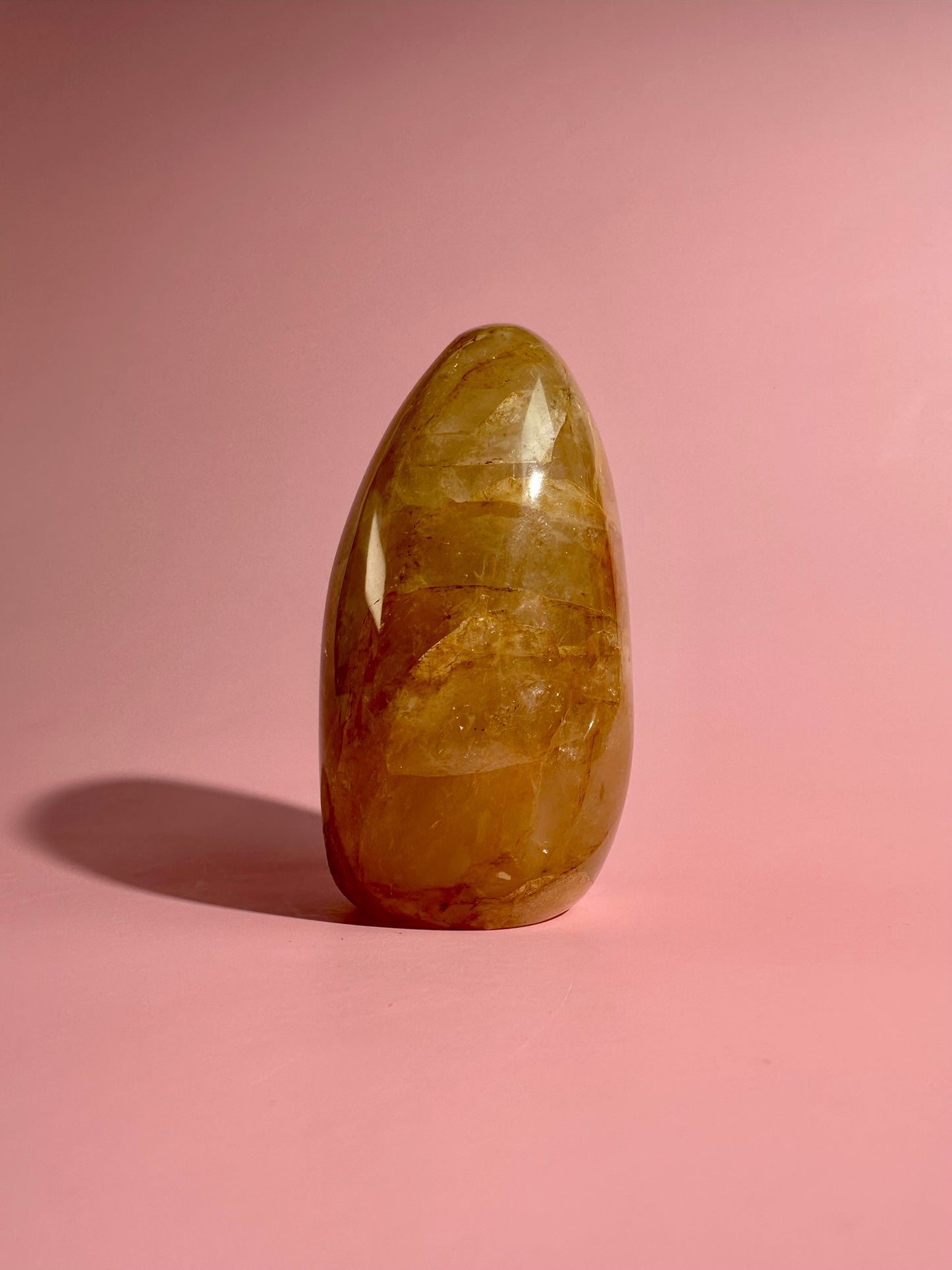 Golden Healer Standing Freeform | Healing, Clarity & Spiritual Growth Crystal
