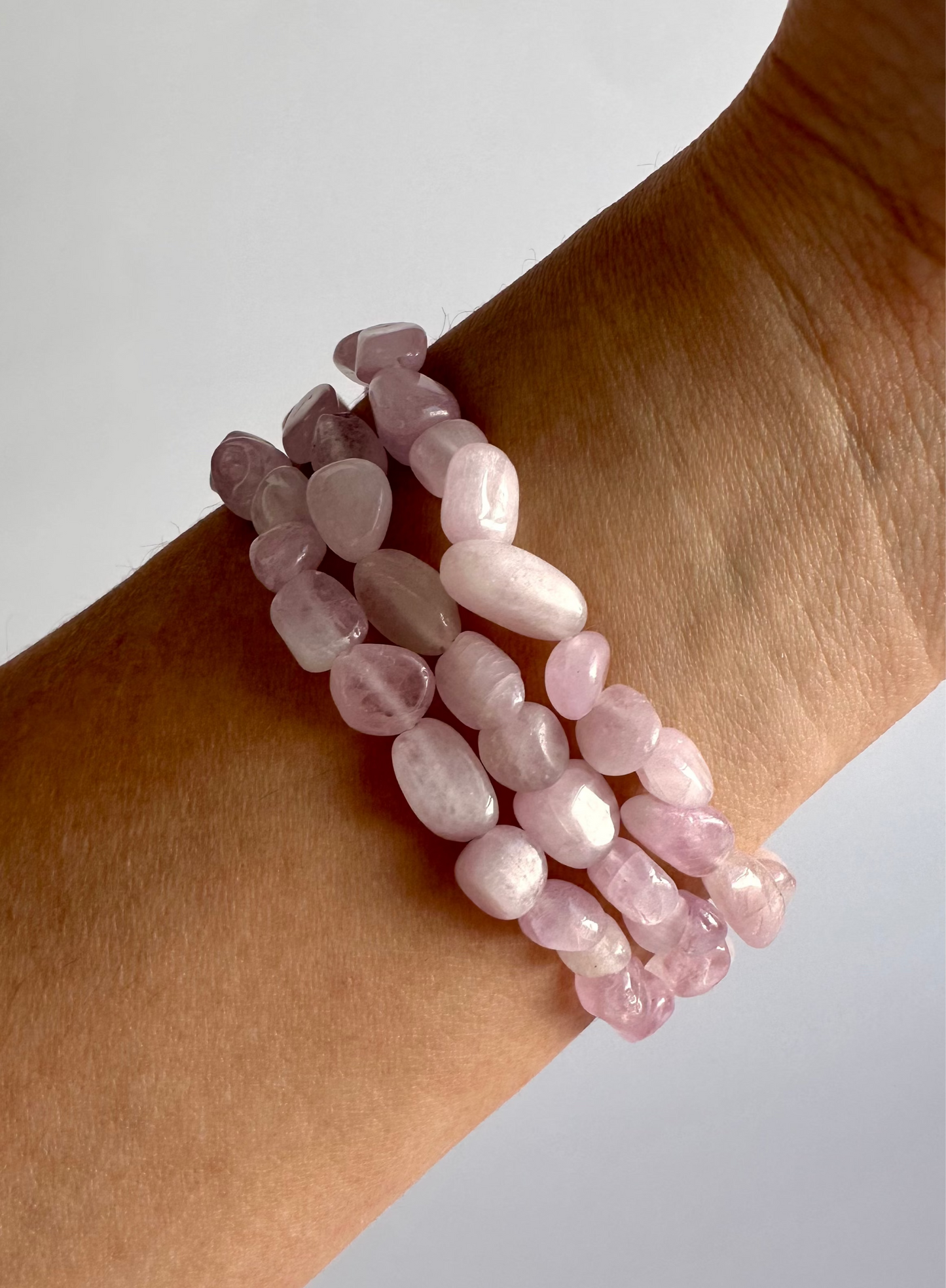 8mm Kunzite Polished Tumble Bracelet