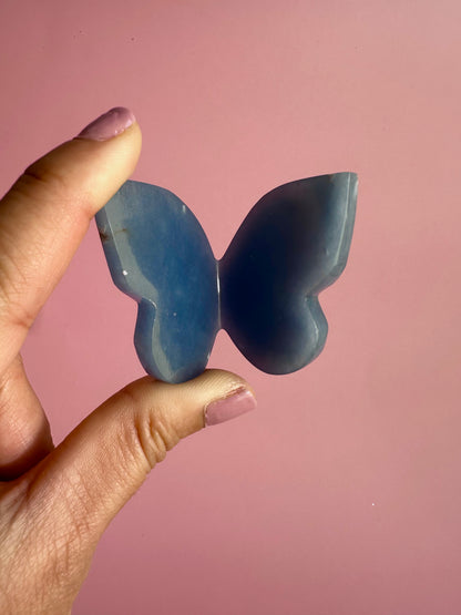 3D Angelite Butterfly Carving