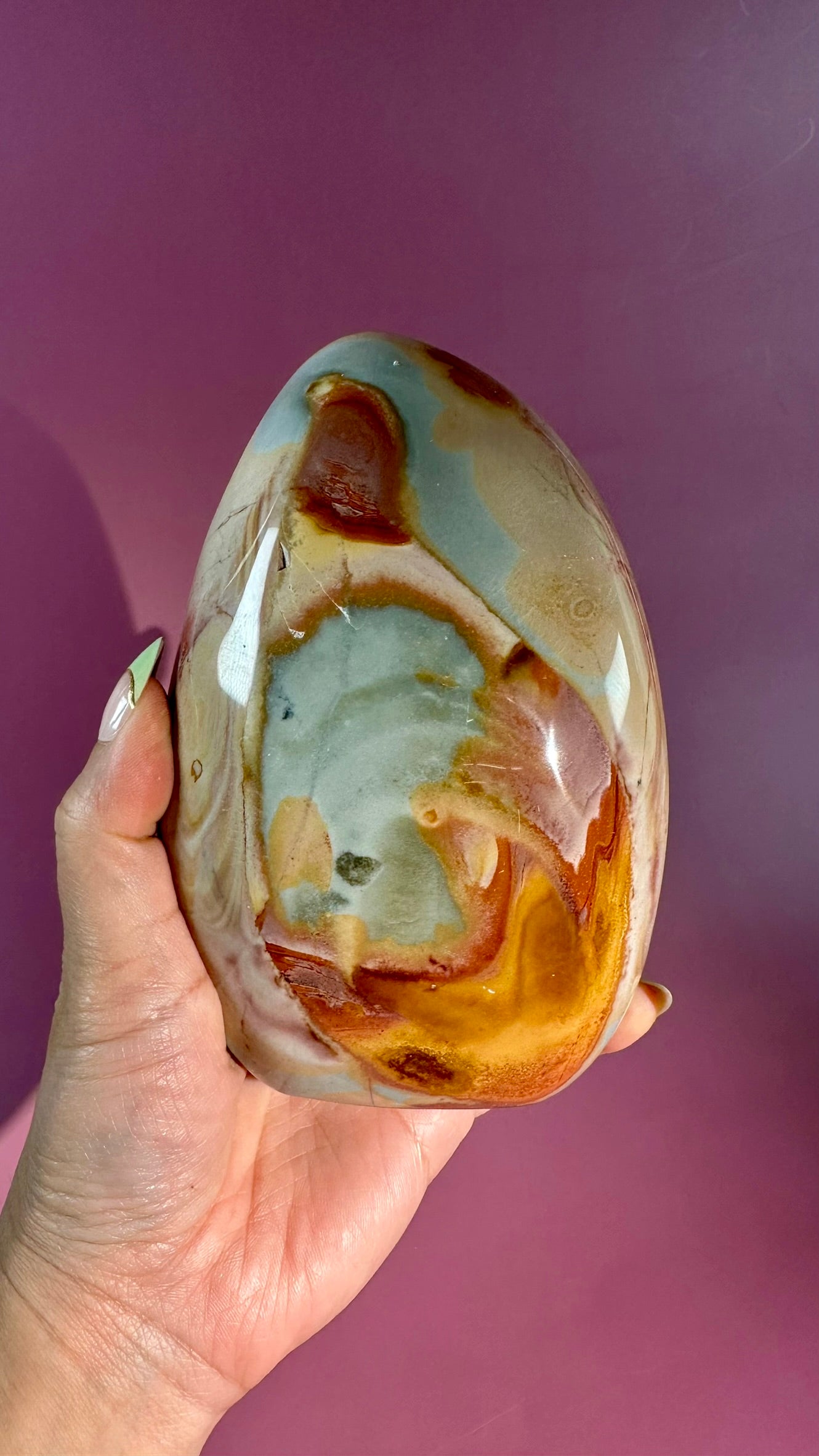 Perfectly Imperfect Polychrome Jasper Standing Freeform Misfit – Option H