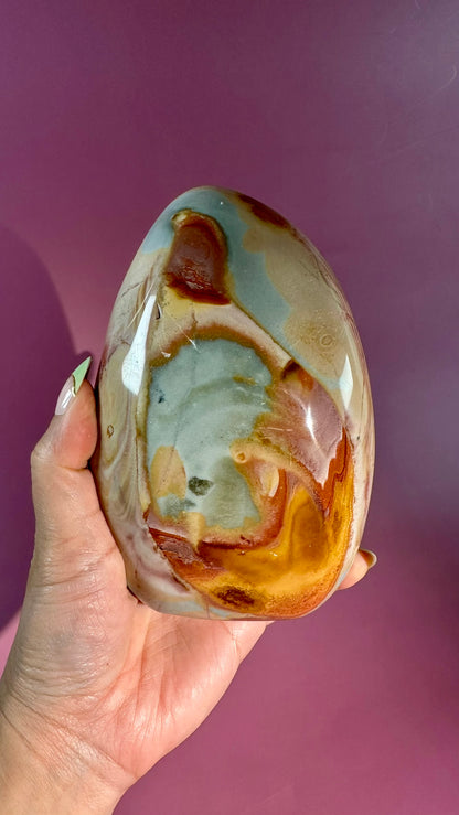 Perfectly Imperfect Polychrome Jasper Standing Freeform Misfit – Option H