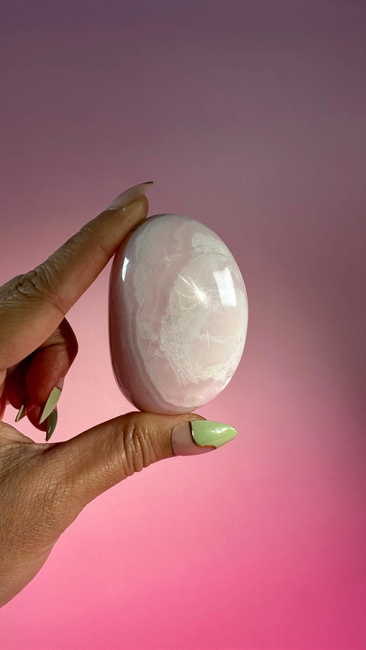 Perfectly Imperfect Pink Mangano Calcite Freeform (UV Reactive) Misfit