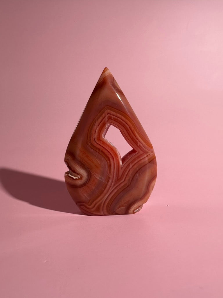 Carnelian Flame Option O | One-of-a-Kind Motivation & Confidence Crystal