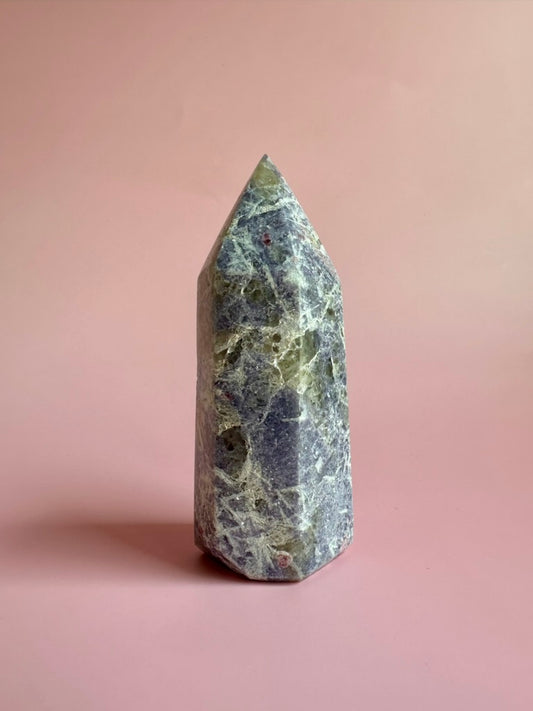 Lepidolite Bundle - Mushroom, Sphere, Tower