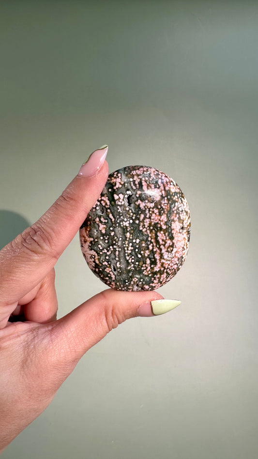 Ocean Jasper Palm Stone – Option H