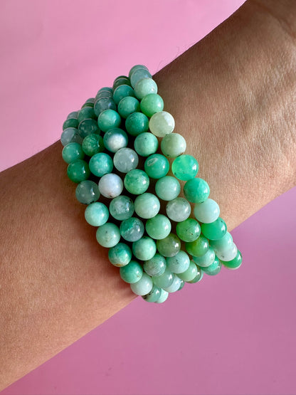6mm Chrysoprase Bracelet
