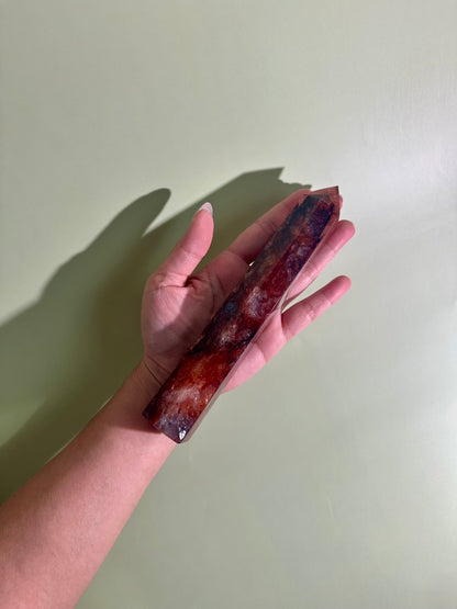 Fire Quartz Tower – Option E | Clarity, Vitality & Manifestation Energy