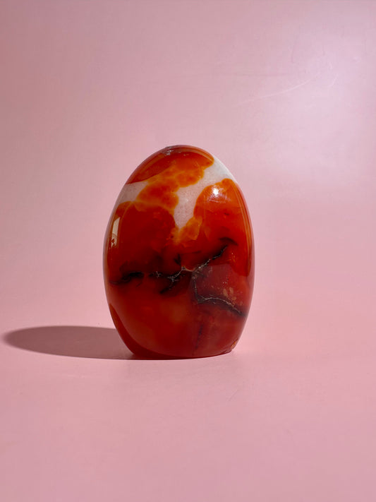 Carnelian Standing Freeform – Option A | Courage, Confidence & Vitality Crystal