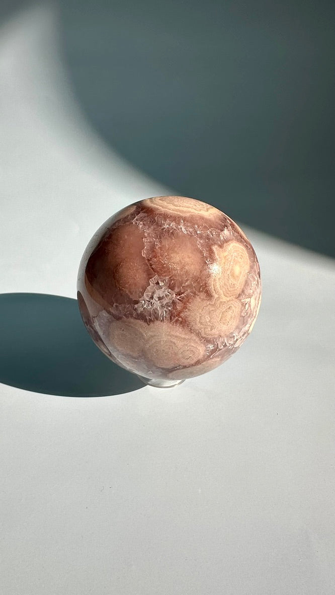 Large Statement Pink Amethyst Sphere
