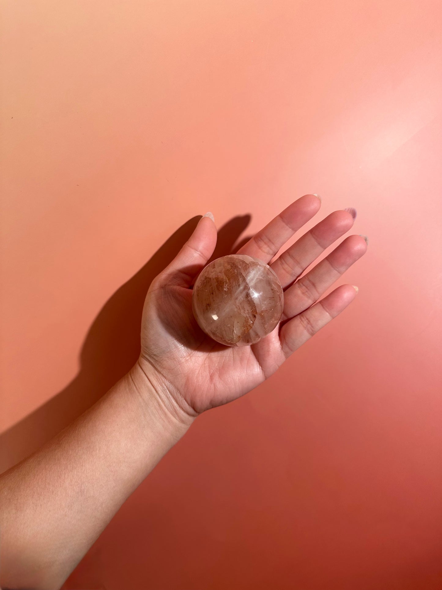 Fire Quartz Sphere Option F | Polished One-of-a-Kind Crystal Sphere