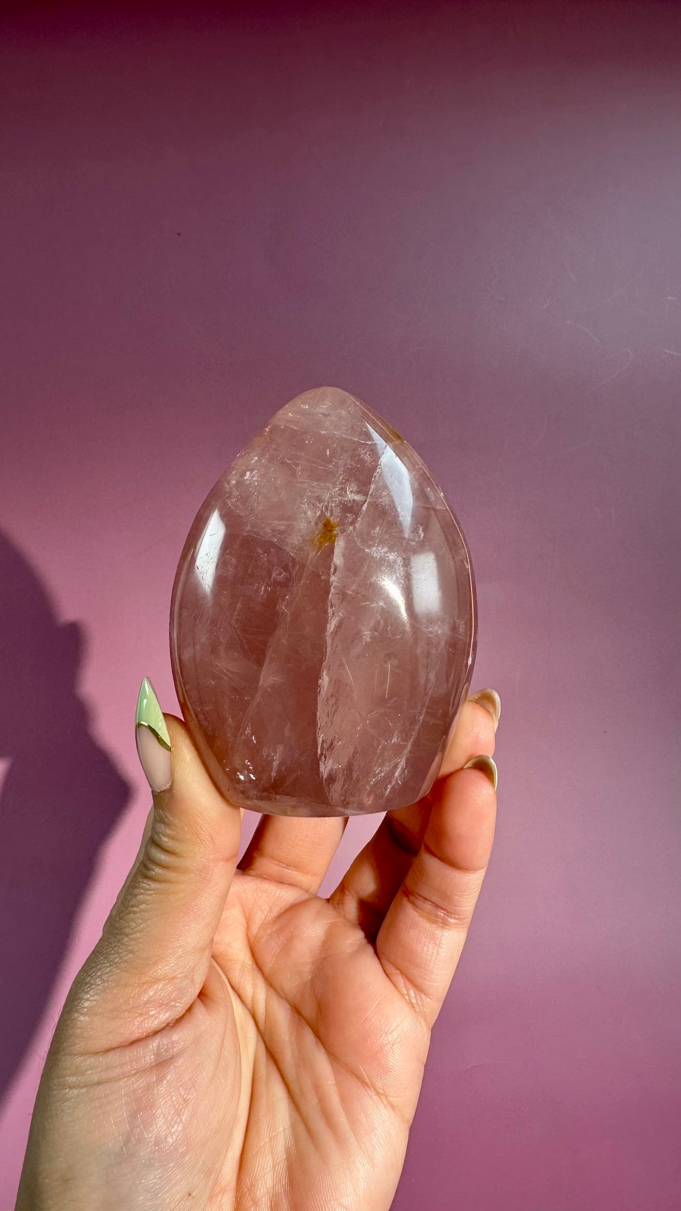 Medium Rose Quartz Standing Freeform - Option C