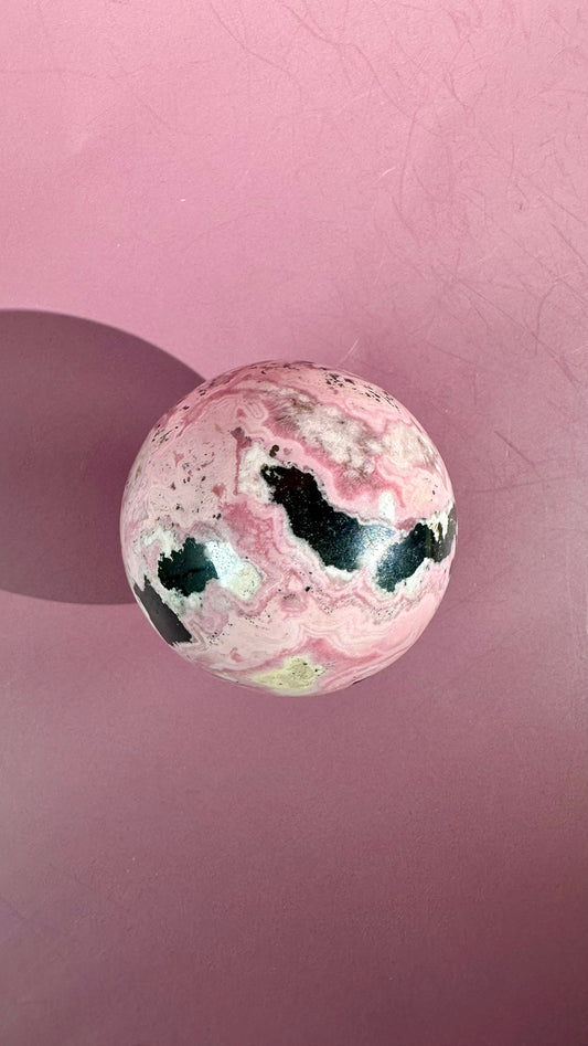 Peruvian Rhodonite Sphere – Option B