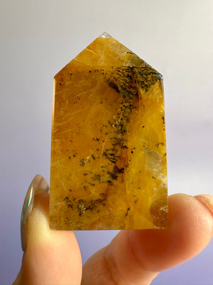 Dendritic Included Quartz Tower – Option G | Stability, Clarity & Grounding Energy