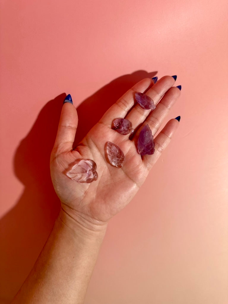 Amethyst Feather | Purple Crystal Carving
