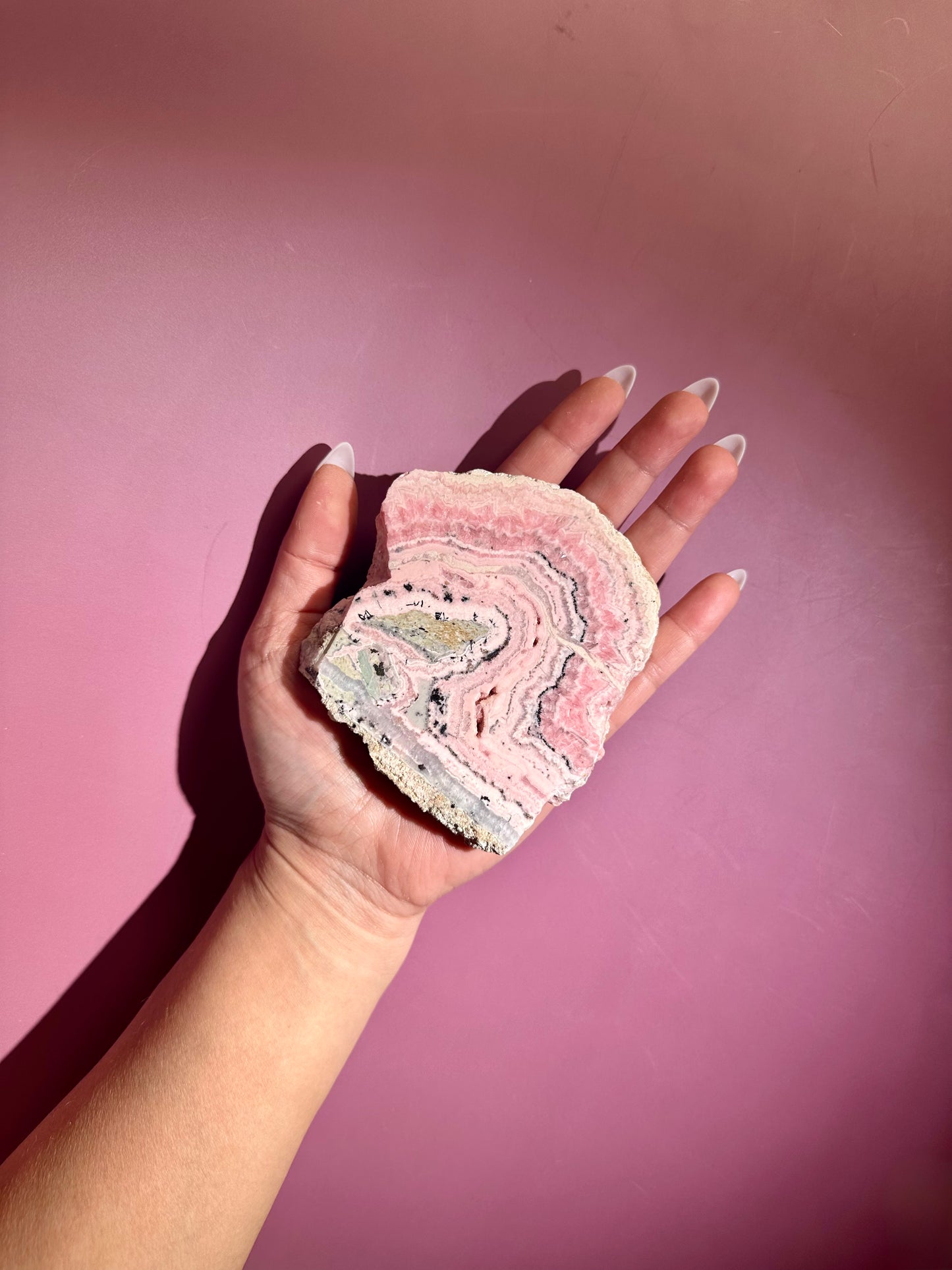 Peruvian Rhodochrosite Slab – Option F