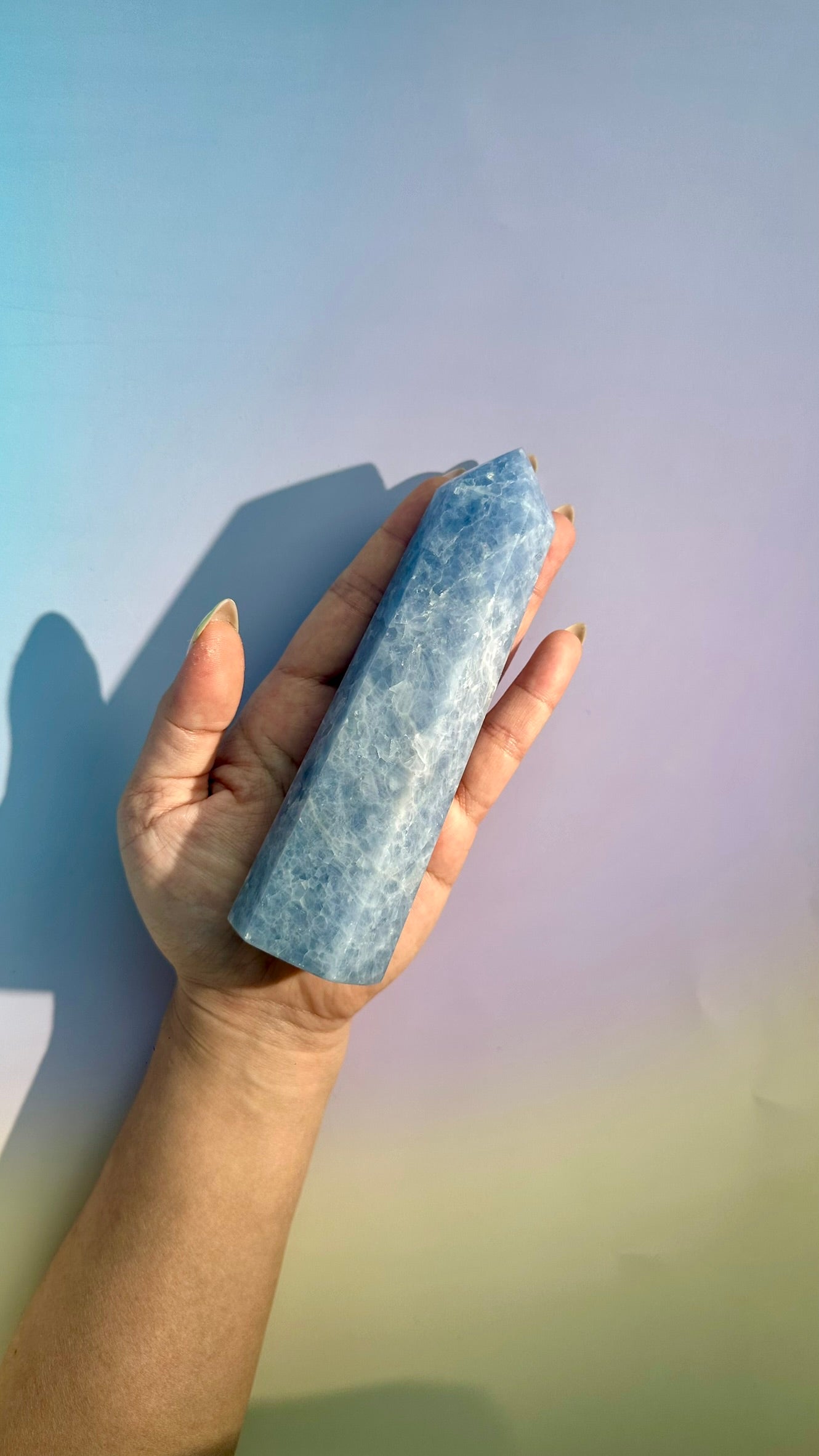 Blue Calcite Tower – Option A