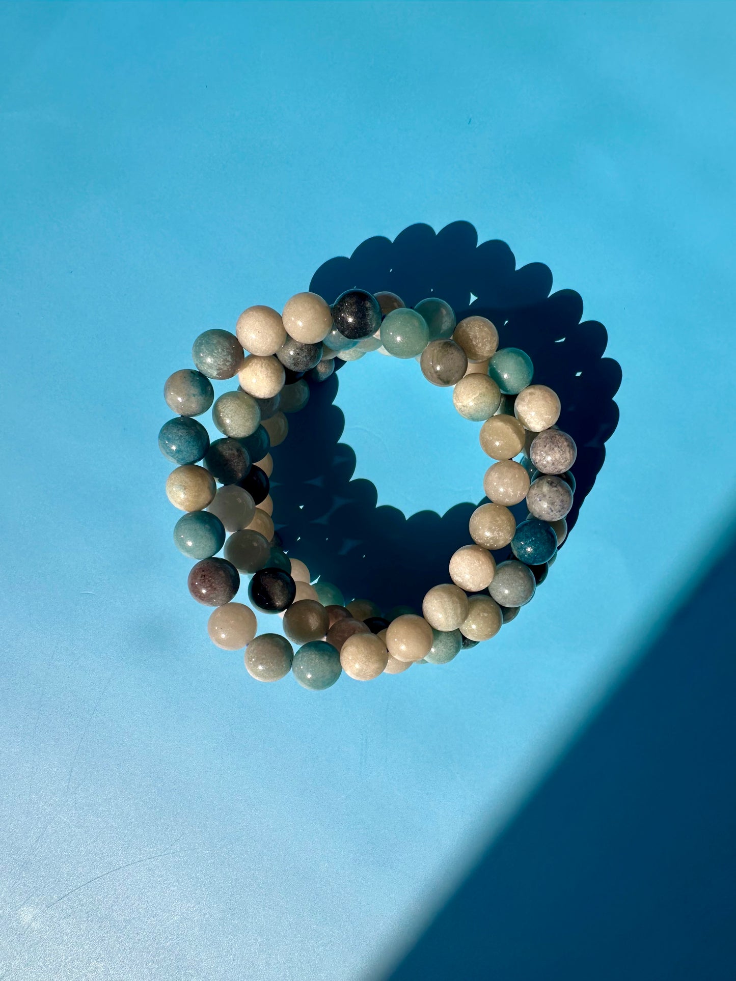 8mm Trolleite Beaded Bracelet