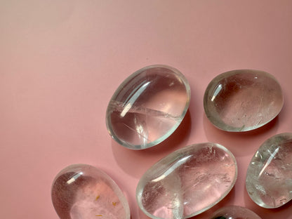 Clear Quartz Palm Stone