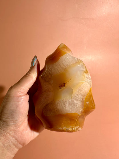 Carnelian Flame – Option J | Motivation, Confidence & Grounding Crystal