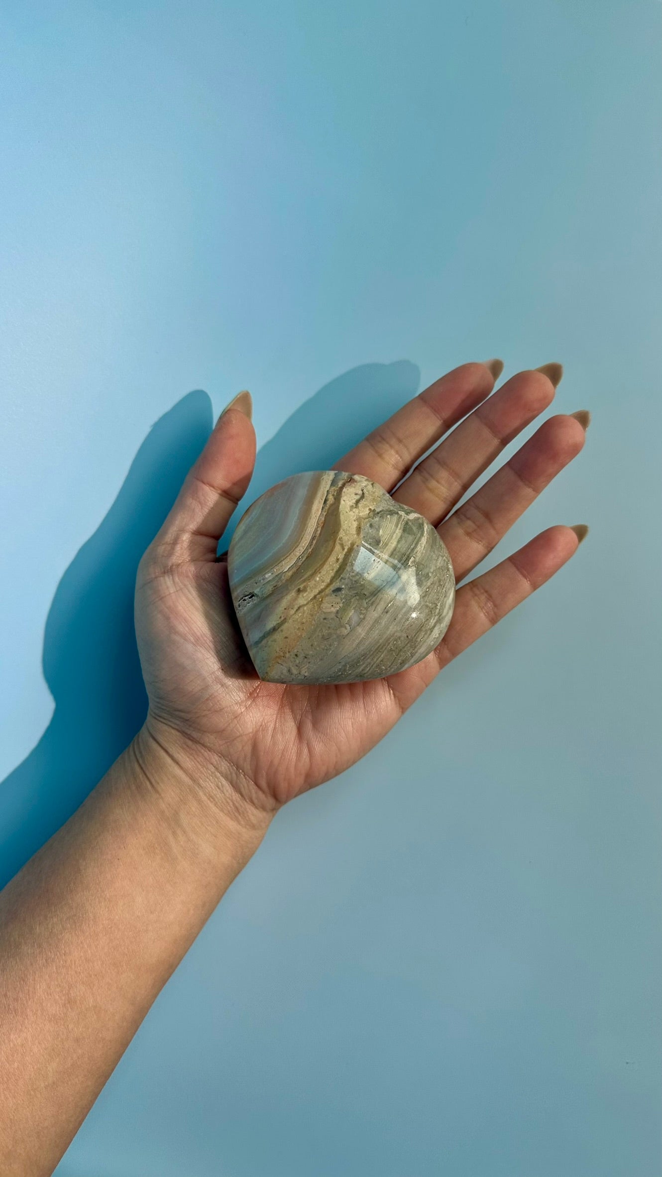 Polychrome Jasper Heart – Option B