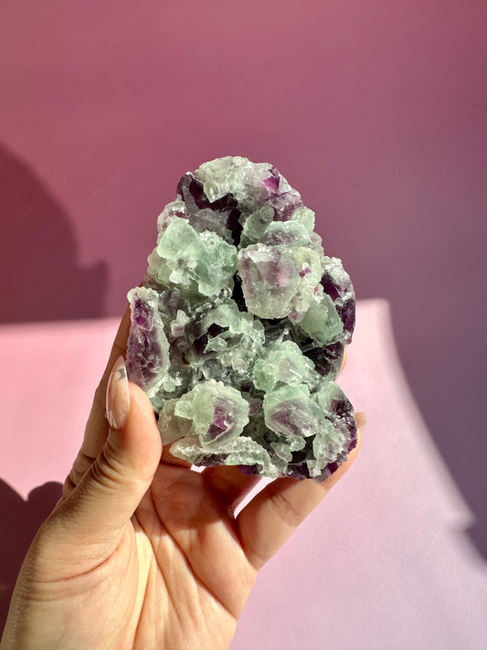 Green & Purple Fluorite Specimen – Option B