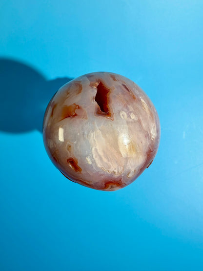 Carnelian Sphere – Option I | Collector Crystal, Vitality & Inner Strength