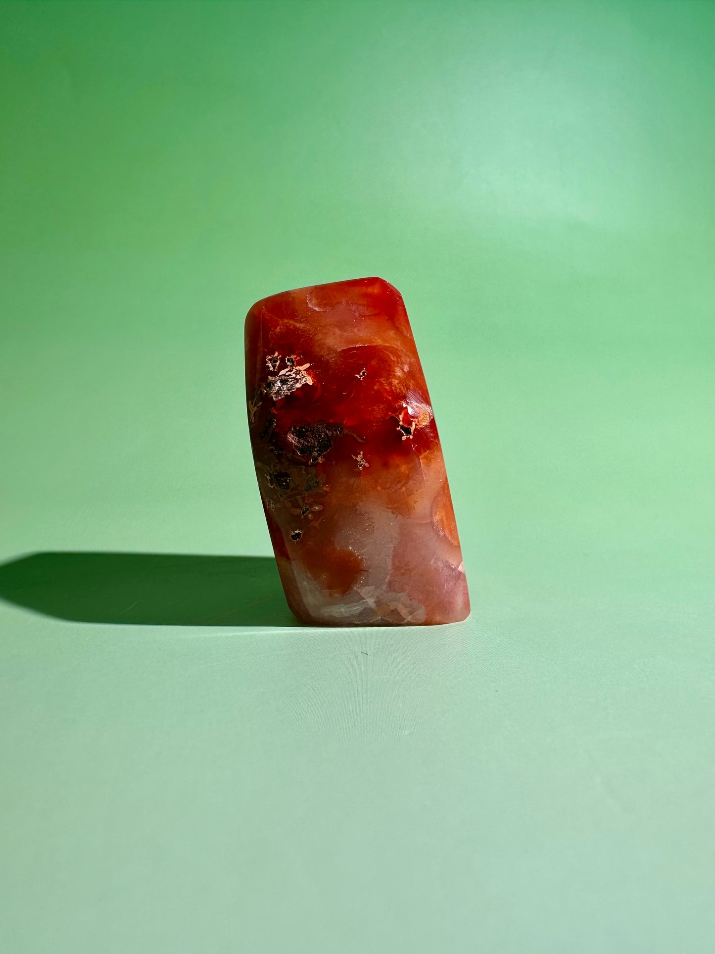Carnelian Agate Geometric Freeform – Option B | Creativity, Passion & Positive Energy