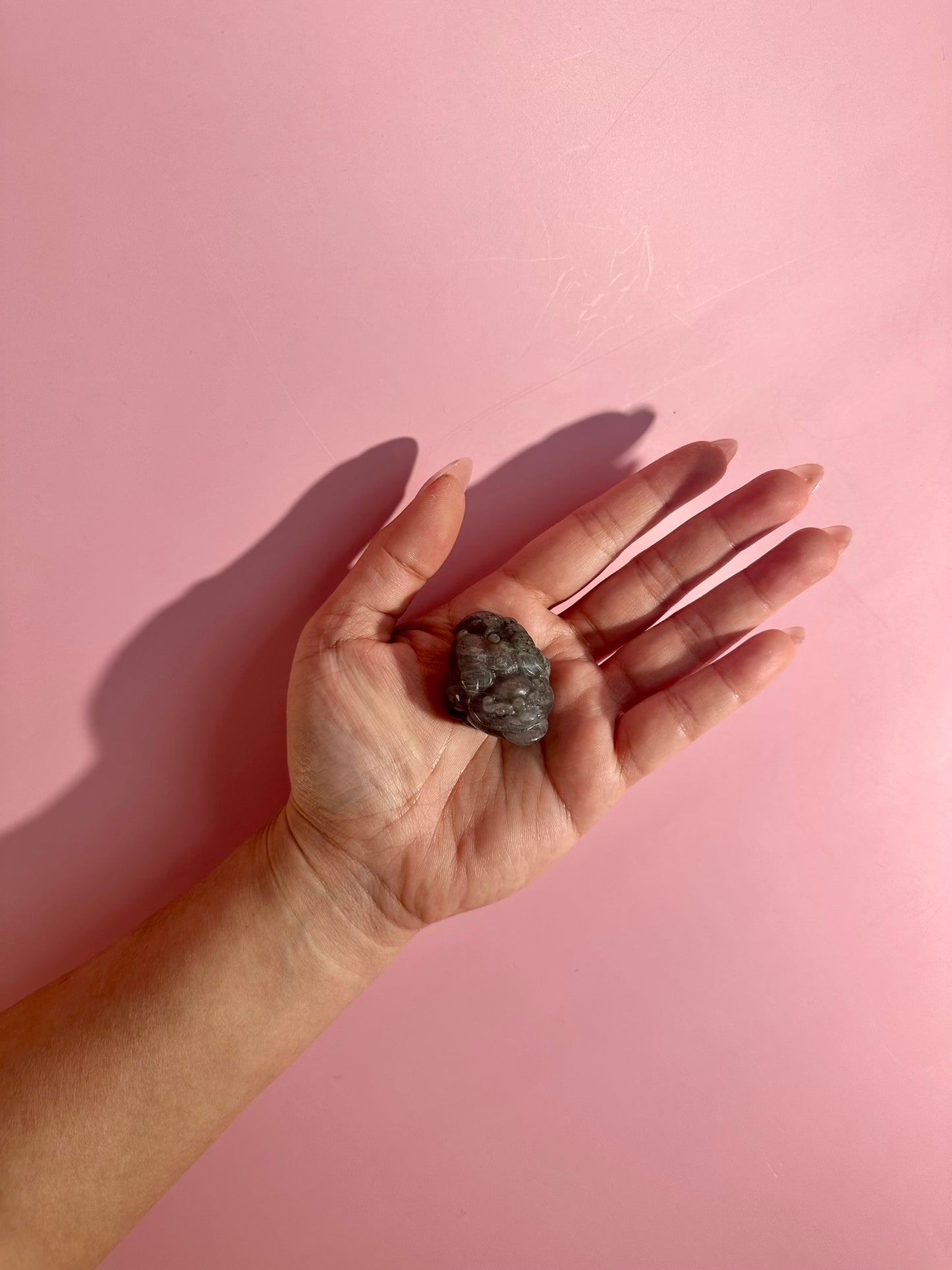 Flashy Labradorite Money Toad – Option A