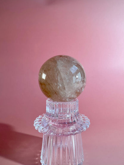 Fire Quartz Sphere – Option D | Motivation, Strength & Transformative Energy (Copy)