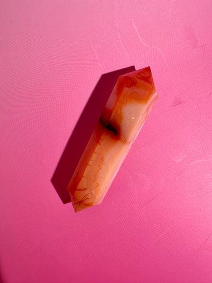 Carnelian Double Terminated Point – Option E | Vitality, Joy & Creative Energy