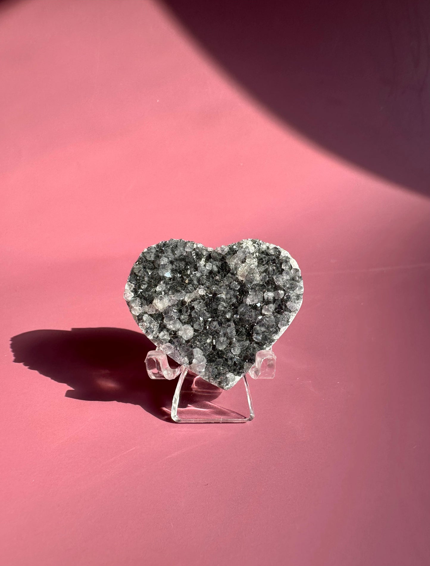 Small Druzy Amethyst Heart - G