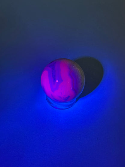 Peruvian Pink Mangano Calcite Sphere UV Reactive – Option C