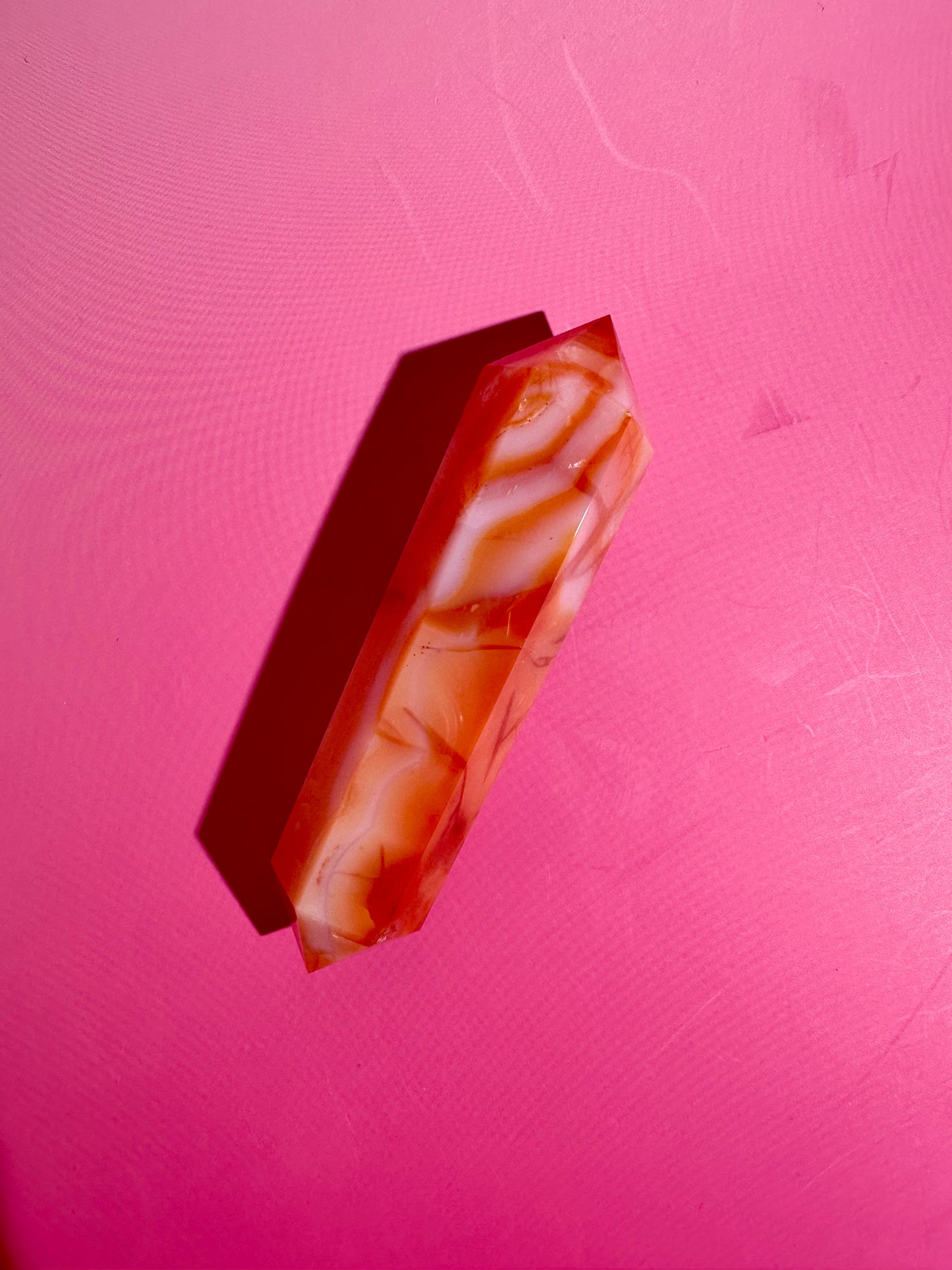 Carnelian Double Terminated Point – Option E | Vitality, Joy & Creative Energy
