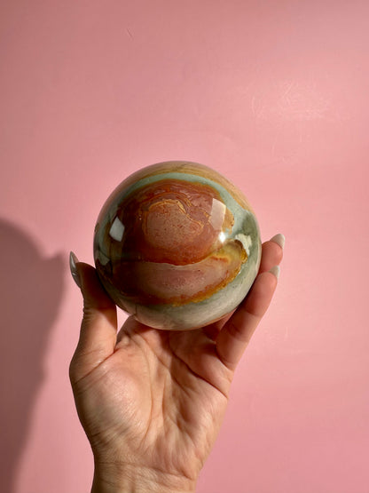 Large Polychrome Jasper Sphere – Option D