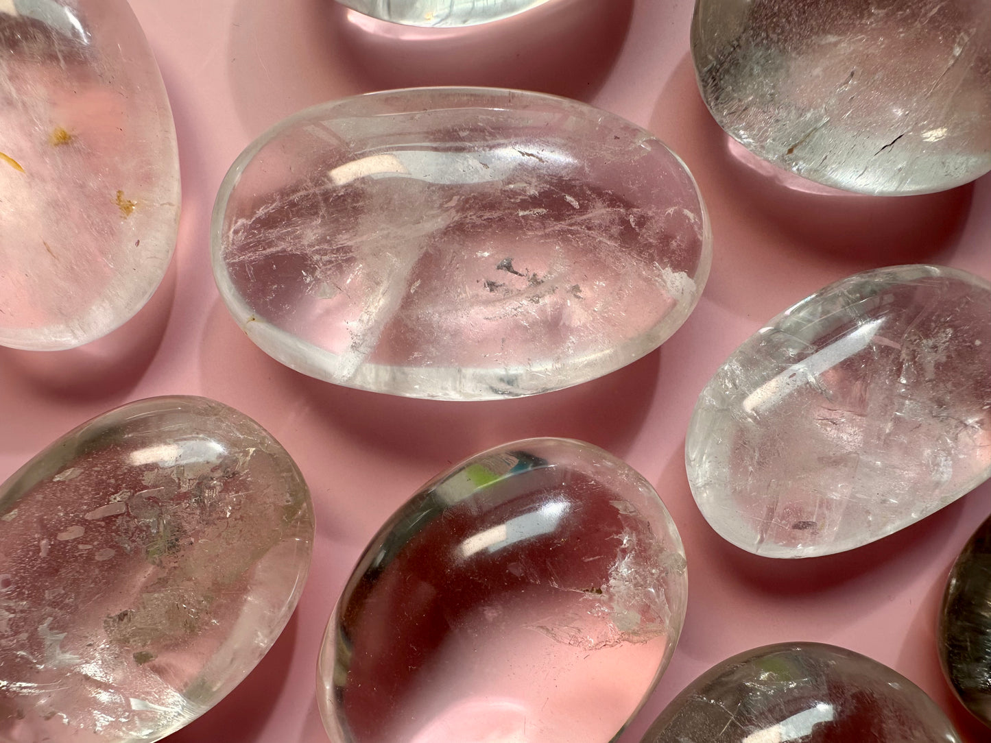 Clear Quartz Palm Stone