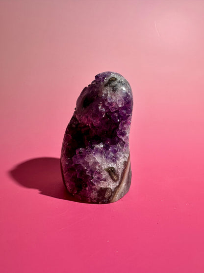 Amethyst Cut Base with Stalactite Eyes – Option A