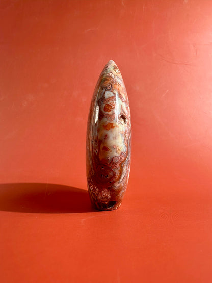 Indonesian Pink Crazy Lace Agate Flame – Option B | Confidence, Joy & Feminine Energy