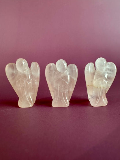 Mini Rose Quartz Angel