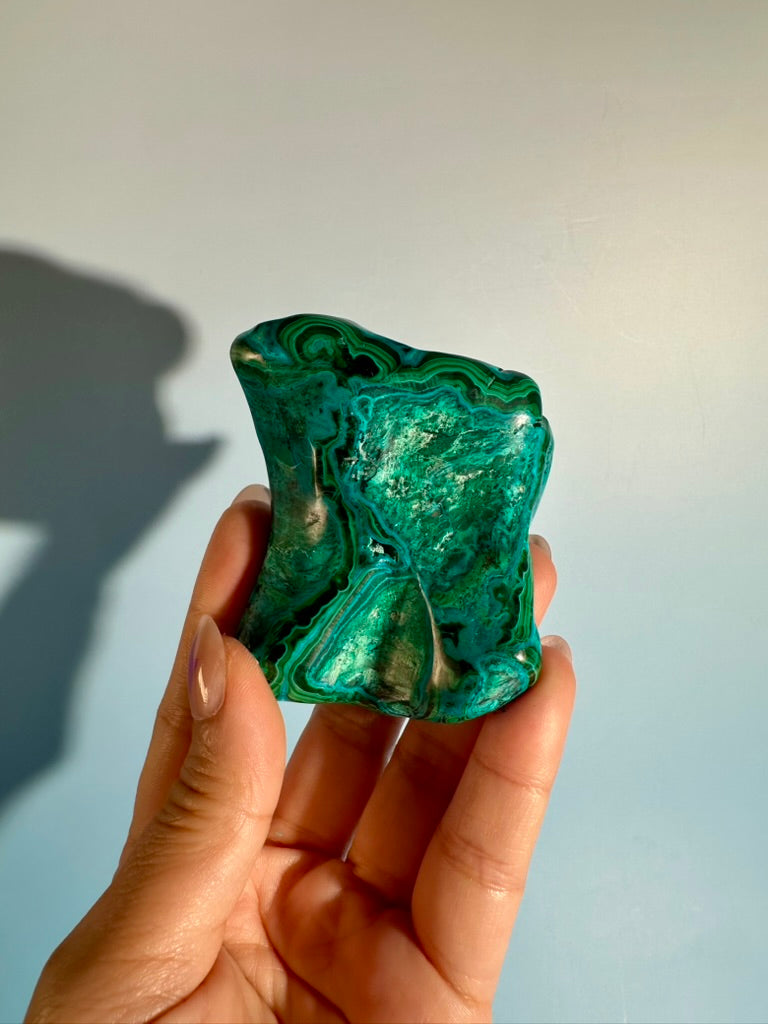 Malachite Chrysocolla Malacolla Polished Specimen Option G | Congo Collector Mineral