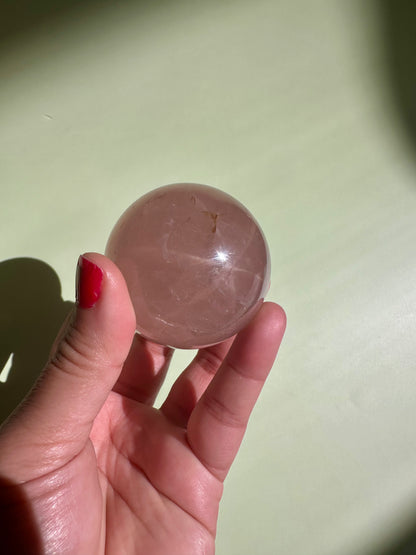 Star Rose Quartz Sphere - A