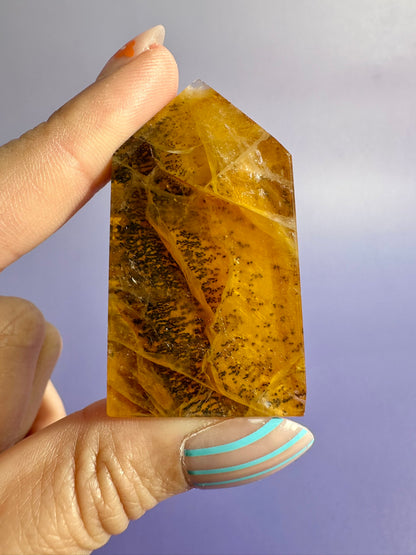 Dendritic Included Quartz Tower – Option G | Stability, Clarity & Grounding Energy