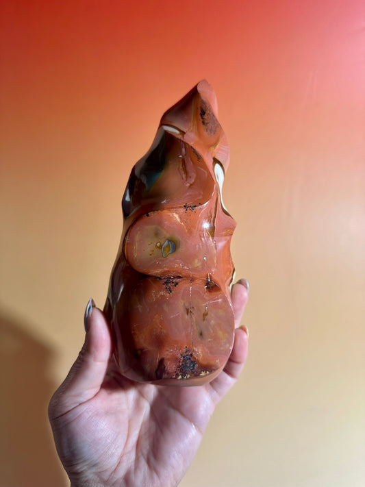 Polychrome Jasper Flame Option H | One-of-a-Kind Madagascar Polished Crystal