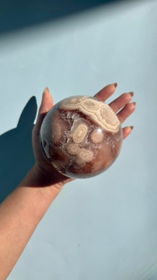 Large Statement Pink Amethyst Sphere