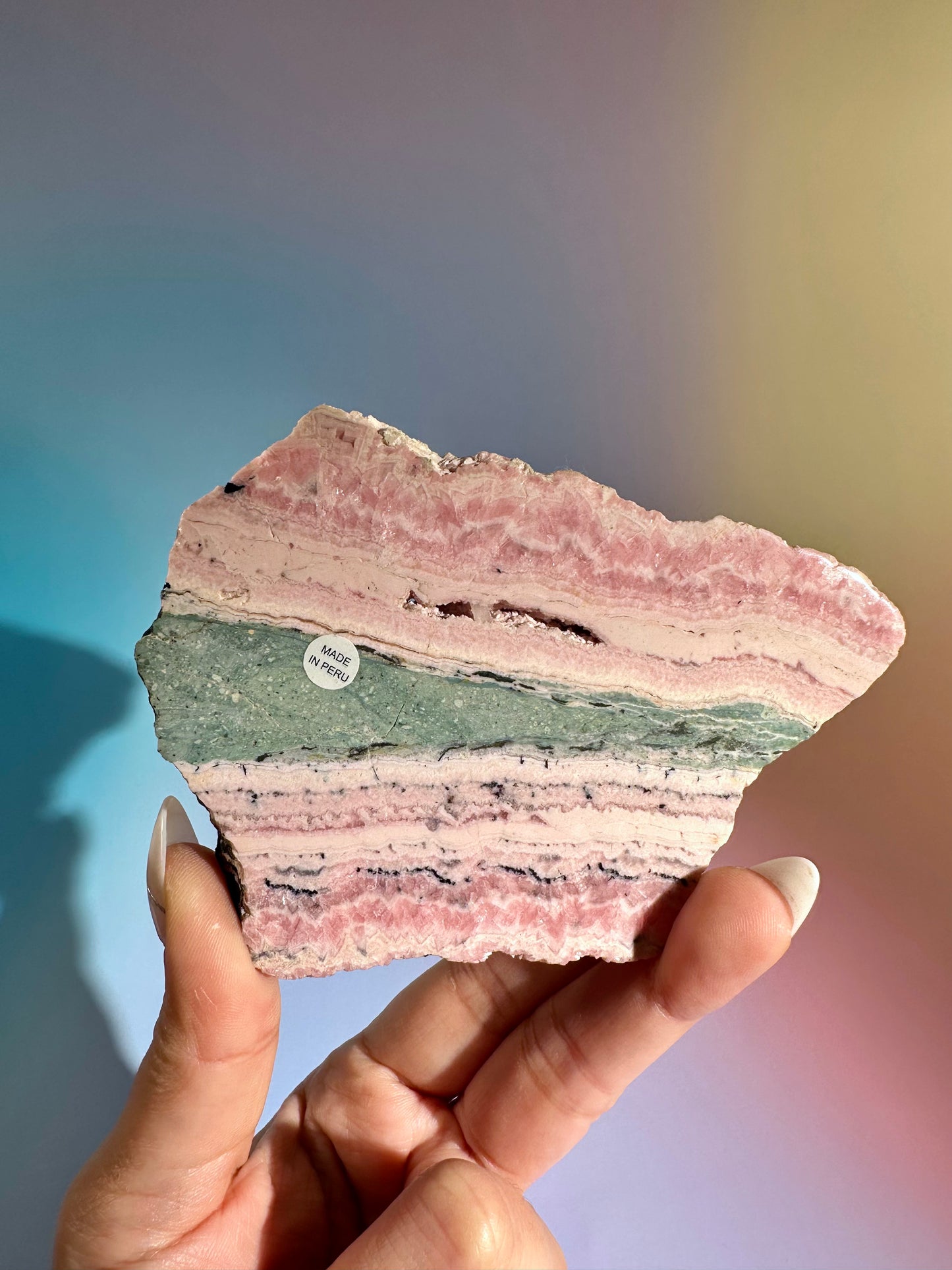 Peruvian Rhodochrosite Slab – Option E