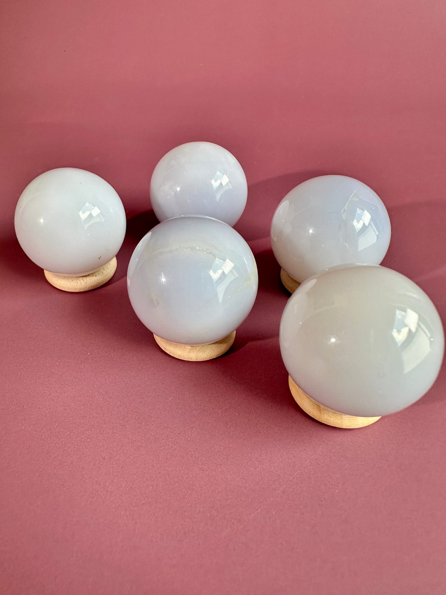 Small Blue Chalcedony Sphere